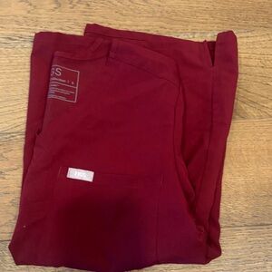 Figs burgundy catarina top